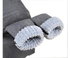 BabyLux Handmuff für Kinderwagen Buggy MUFF Reißverschluss Handwärmer Handschuhe (MR8 Grau55 + Minky Grau)