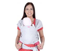 Mija - Elastisches Tragetuch Babytragetuch / Baby Bauchtrage / Baby Carrier 4011 (Melange)
