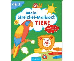 Mein Streichel-Malblock Tiere: Samtweiche Ausmalbilder