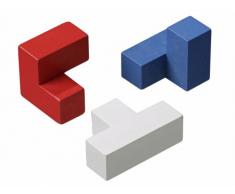 Philos 3519 - Somawürfel, bunt, Knobelspiel