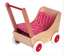 Holz Wenzel 552.1809 - Puppenwagen Laura mit Garnitur