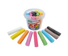 ATLA Straßenmalkreide Eimer, 9 Farben, 21 Stück ׀ Wiemann Lehrmittel