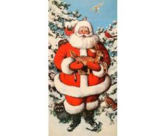 Diy Malen Nach Zahlen Kit Weihnachtsmann Und Hirsch 40X50Cm Mit Rahmen Leinwand Ölgemälde Set Anfänger Mit Pinsel Und Acrylpigment Für Kinder Erwachsene Home Dekorieren