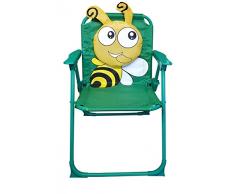 Fachhandel Plus Kinder-Klappstuhl Kinderstuhl Campingstuhl Gartenstuhl versch. Motive wählbar, Motiv:Biene
