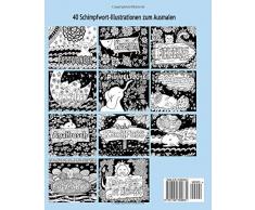 ANTI-STRESS Fluch- und Schimpfmalbuch für Erwachsene Nacht-Edition: Schimpfwörter zum Ausmalen (Tiere, Blumen, lustige Mandalas, Fluchen und fiese ... - schwarzer Hintergrund - schwarz, Band 1)
