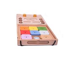 My Intelligent Dogs Interaktives Hunde-Spielzeug aus Holz Travel Dog 2 Spiele Intelligenz Training