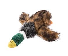 Boodtag Hundespielzeuge Sound Plüschente mit Quitschi Plüsch Spielzeug Haustier Hunde Kuscheln Spielen ca. 22cm