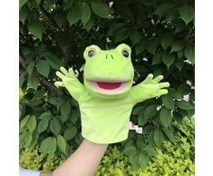 dingtian Handpuppe 25cm Froschkönig Stofftier Kermit Frosch Puzzle Spielzeug EIN Kermit Frosch Hand Spielzeug Geschenk
