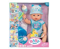 BABY Born 30880 Puppe, interaktive, 9 Funktionen und 11 Zubehörteile