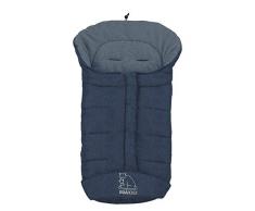 Heitmann Eisbärchen Fußsack Kinderwagen, Design:blau meliert mb