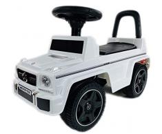 BUSDUGA Mercedes Benz G63 Rutscher, Kinderfahrzeug mit Kippschutz ( ab 18 Monate ) - wählen Sie ihre Farbe (Weiss)