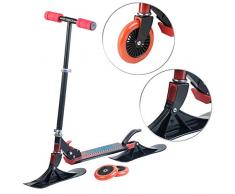 Speeron Roller: Klappbarer 2in1-Tretroller und -Snowkick-Schlitten für Kinder, 125 mm (Kinderroller-Scooter)