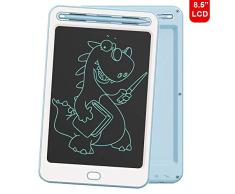 Richgv LCD Schreibtafel Kindertafel 8.5 Zoll, LCD Writing Tablet Kinder Schreibplatte Digital Schreibtafel Papierlos Grafiktablet Tabletten Geschenke Spielzeug für Zeichnen/Schreiben (Blau-A)