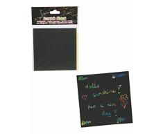 Out of the Blue - Magic Paper Kratzpapier 24 Blatt Bambus Stift Kratzblatt Kratzbild Notiz Zettel