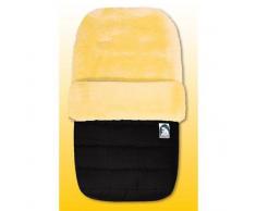 Eisbärchen 968 SZ Großer Lammfellfußsack in schwarz