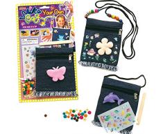 Baker Ross Schultertaschen Bastelsets aus Denim für Kinder zum Basteln und Verzieren (3 Stück)