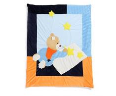 JYSPORT Baby Quilt Kinder Bettdecken 4-Seasons Decke Cartoon Infant Duvet Kindergarten Vierjahreszeitenbett (Blue)