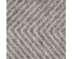 URBANARA XXL-Kissen “Gotland“ - 100% Schurwolle/Leinen, Grau/Creme - 80 x 80 cm, 1 Kissenhülle + 1 Inlett, Dekokissen, Sofakissen, Wohnkissen, Sitzkissen