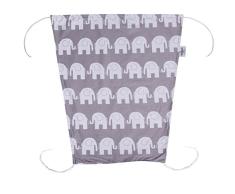 Sango Trade Sonnensegel für Kinderwagen Sonnenmarkise Größe: 50 x 65 cm Grau Elefanten