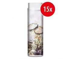 PUSTEFIX Seifenblasen Set I 15 x Kleinpackung Hochzeit Ringe I Bunte Hochzeits-Bubbles Made in Germany I Seifenblasen für Hochzeit, Standesamt, Polterabend, Kinder-Geburtstag I 15 x 42 ml Vorteilspack