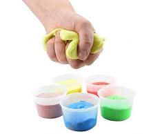 ATC Handels GmbH Therapieknete 85g, Putty für Handtraining, Therapie Knetmasse Knete, mittel, rot