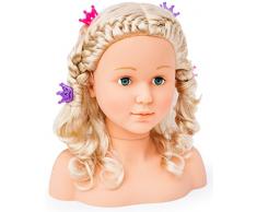 Bayer Design 9000501 Frisierkopf Schminkkopf Super Model mit Kosmetik, 27 cm