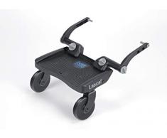 Lascal BuggyBoard Mini 3D, Kinderbuggy Trittbrett mit strukturierter Stehfläche, Kinderwagen Zubehör für Kinder von 2-6 Jahren (22 kg), kompatibel mit fast jedem Buggy und Kinderwagen, blau