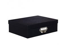 Rössler 1343452700 Aufbewahrungsbox, Unifarben schwarz