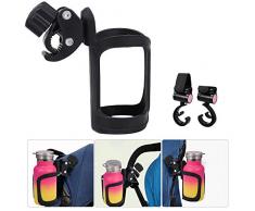 Thursday April Kinderwagen Getränkehalter Universal Kinderwagen Getränkehalter Verstellbarer Kinderwagen Flaschenhalter mit Zwei Haken Geeignet für Kinderwagen und Fahrrad