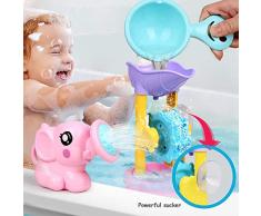 3pcs Badespielzeug-Set,Wasserspielzeug,Seifenblasenmaschine,BPA-frei,badespielzeug Baby Ab 1 Jahr.