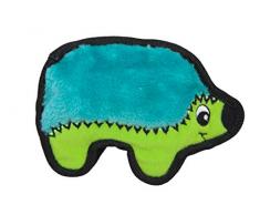 Outward Hound Kyjen 32012 Invincibles Plüschigel ohne Füllung Hundespielzeuge Quietschspielzeug mit 1 Quietschelement, Größe S, Blau