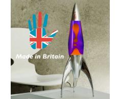 Mathmos Telstar Lavalampe Rakete - Violett/orange
