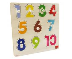 Jumbo Spiele Goula D53074 - Holzpuzzle Zahlen, 10-teilig