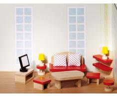 Goki 51716 Puppenmöbel Wohnzimmer, Basic