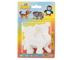 Hama 4572 Elephant, Penguin & Dog pegboard Blister Pack Stiftplatten klein für Midi Perlen, Elefant, Pinguin und Hund, 3er Set, bunt, Einheitsgröße