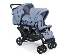 CHIC 4 BABY 274 55 Geschwisterwagen Duo, Jeans hellblau/blau