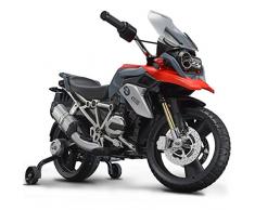 ROLLPLAY Premium Elektro-Motorrad, Für Kinder ab 3 Jahren, Bis max. 35 kg, 12-Volt-Akku, Bis zu 4 km/h, BMW 1200 Motorcycle, Rot