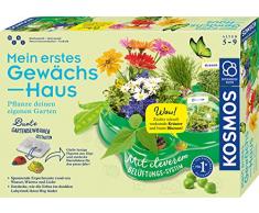 Kosmos 632083 Mein erstes Gewächshaus, Das Original, Erstes Gärtnern für Kinder ab 5 Jahre, Komplett-Set mit Samen, Erde usw. Experimentierkasten zu Garten, Pflanzen, Blumen, Biologie