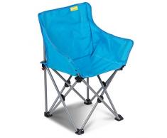 Kinder Camping Stuhl Outdoor Sitz Gartenmöbel Gartenstuhl Klappstuhl Campingstuhl für Kinder Balkonmöbel Klappbar Faltbar Campingmöbel Garten Strandstuhl Kinderstuhl bis 60kg Sessel Faltstuhl Hellblau