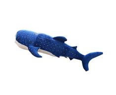 Großer Walhai Plüsch Stofftier Großer Fisch Niedlicher Hai Plüsch Spielzeug Großer Fisch Stoff Puppe Wal Gefüllte Kinder Geburtstagsgeschenk,Blau,1m