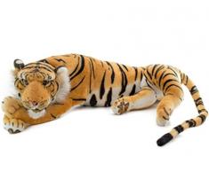 Brubaker Tiger Liegend ruhend braun 60 cm Stofftier Plüschtier