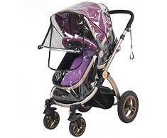 Lawei 2 Stück Regenschutz für Kinderwagen Universal Regenverdeck für Buggy Wasserdicht Windschutz mit Zugangsfenster