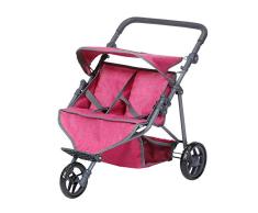 KNORRTOYS.COM 16731 Zwillingspuppenwagen Duo - berry