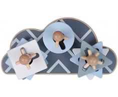 Kindsgut Steck-Puzzle Wolke, Holz-Puzzle, grau