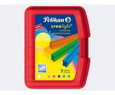 Pelikan Wachsknete Crealight© 222/7, 100 g, sortiert, rote Box mit 7 Stangen