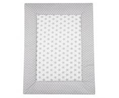 Alvi Krabbeldecke Spieldecke 100x135 cm Stars silber