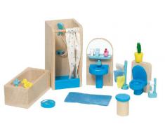 Goki 51903 - Badezimmer Puppenhausmöbel , 17-teilig