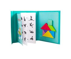 Tangram Magnetisch Kinder, Tangrams Set Puzzles Aus Holz, Trainiere Das Gehirn, Geometrie Spiele Musterblöcke Für Kinder, Eine Vielzahl Von Gameplays Warten Darauf, Ihnen Entdeckt Zu Werden (22x18cm)