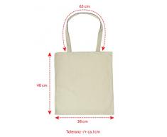 Stoff-Tasche - lustiges Haustier Motiv - buntes Hunde/Katzen/Hamster/Hasen Foto - Tier-Selfie : Selfie Haustiere - Einkaufstasche/Baumwolltasche - Farbe: Creme