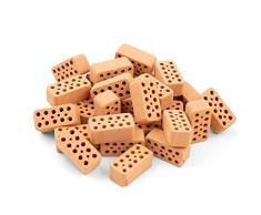 Unbekannt Eichsfelder Technik eitech Gmb TEI906601 Teifoc Steinbaukästen Konstruktionsspielzeug, rot, Multi Color, Backstein-Rot-32 stück